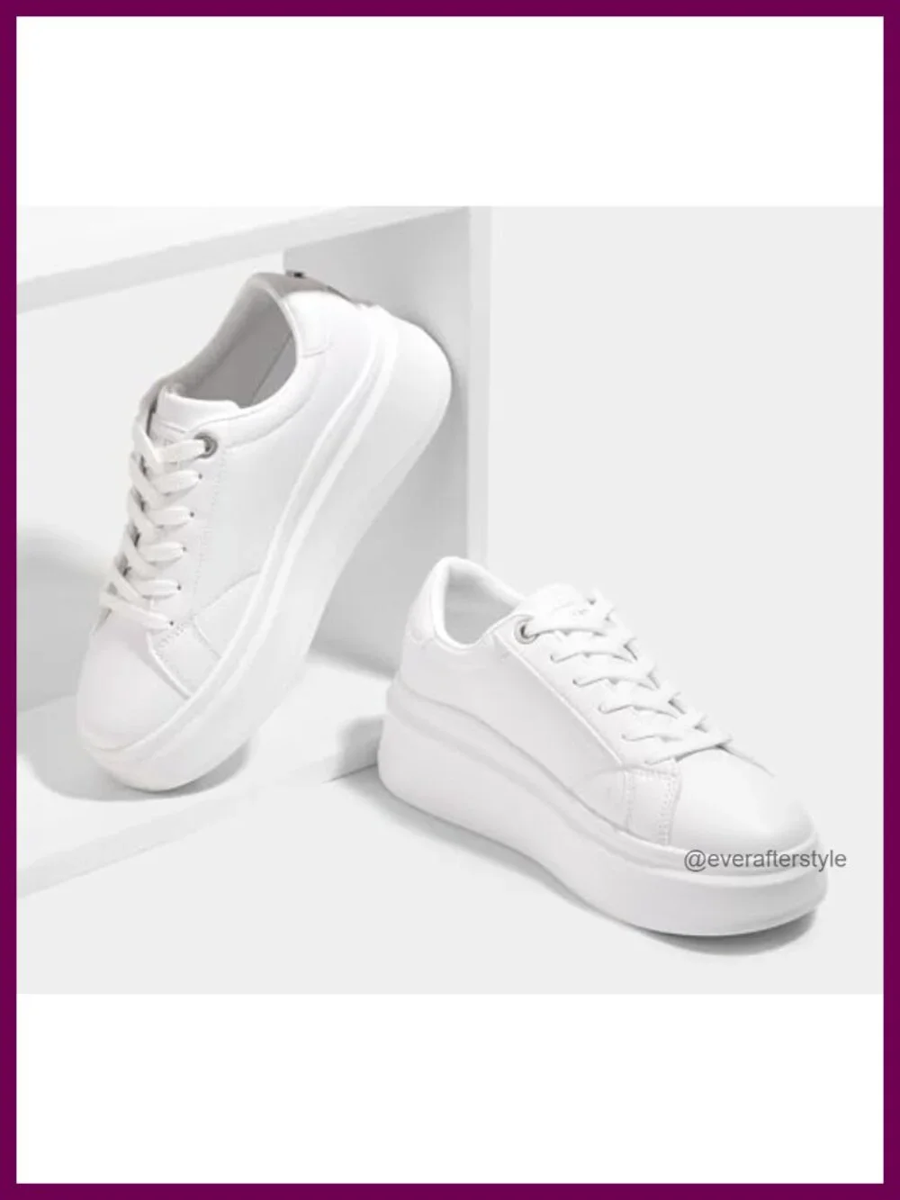 LUCKY STEP Women's Platform Fashion Sneakers Thick Sole